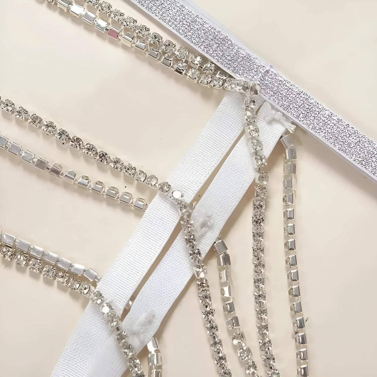 3-Piece Shiny Lingerie Set