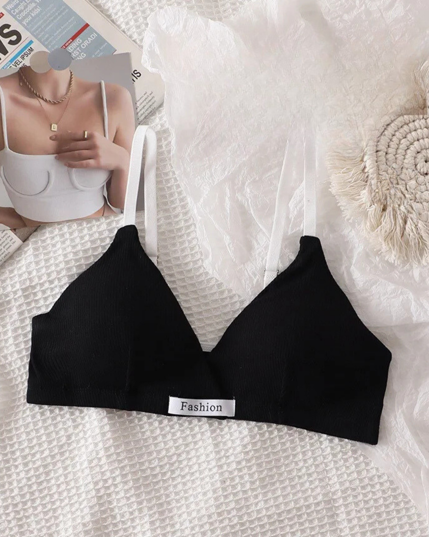 Comfortable ribbed lingerie set