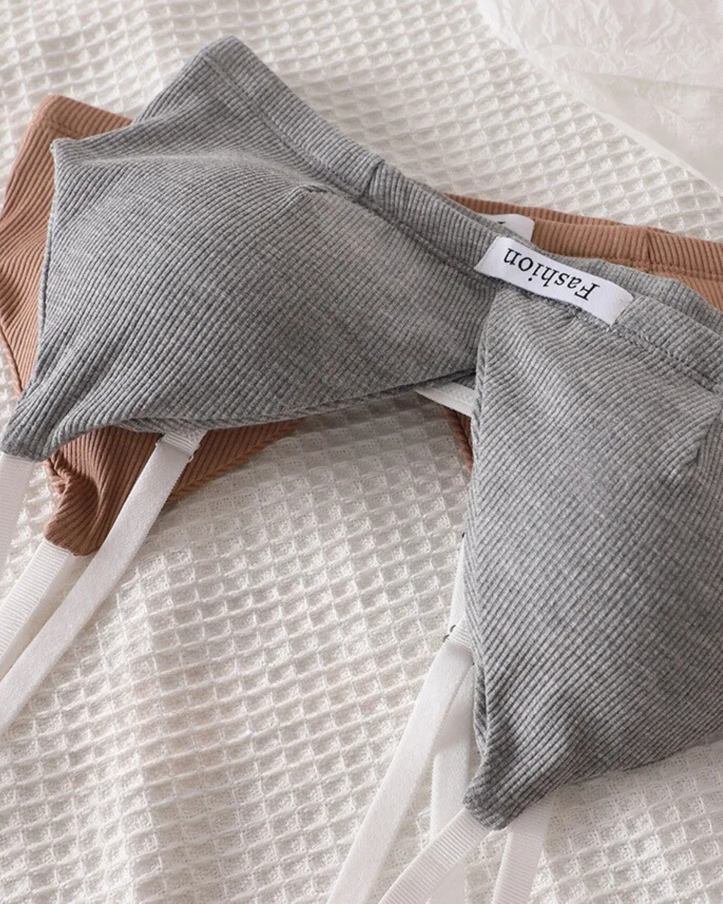 Comfortable ribbed lingerie set