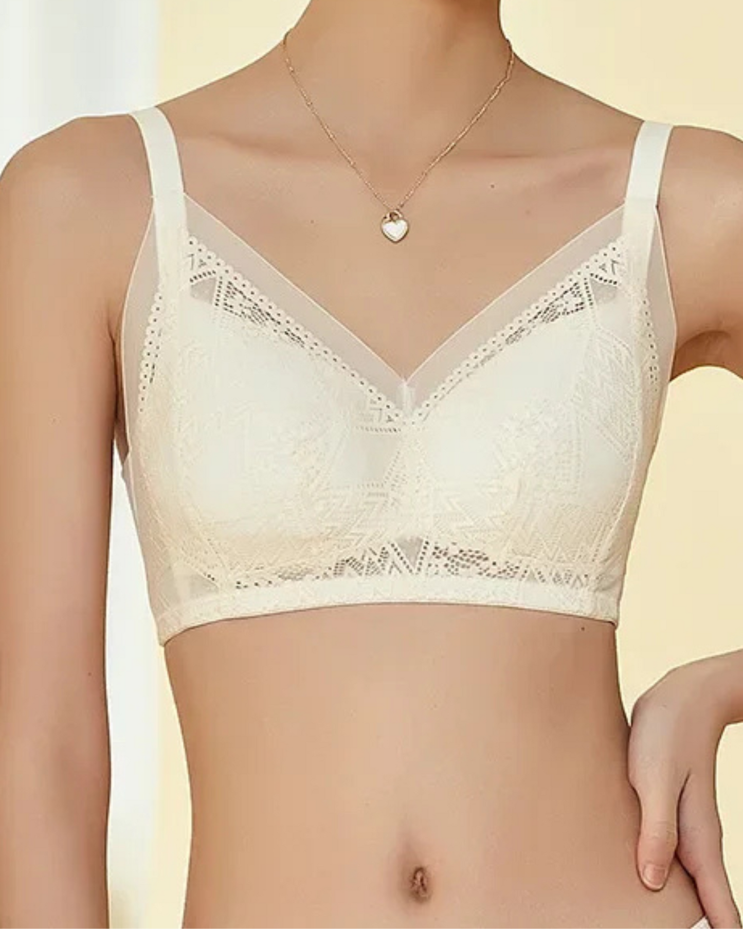 Soft lace and mesh bralette