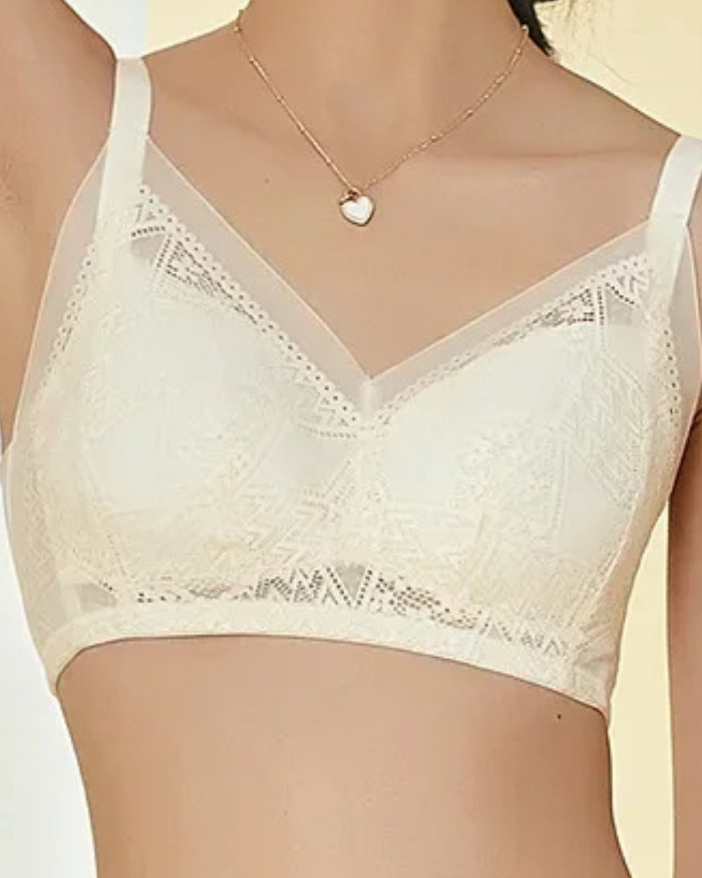 Soft lace and mesh bralette