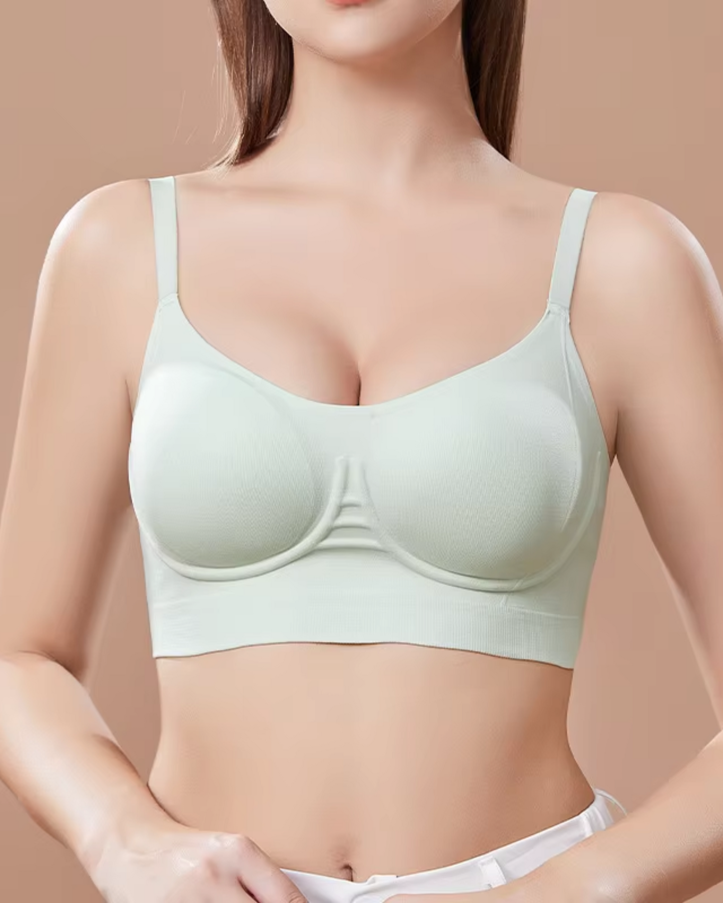 Comfortable seamless balconette bra
