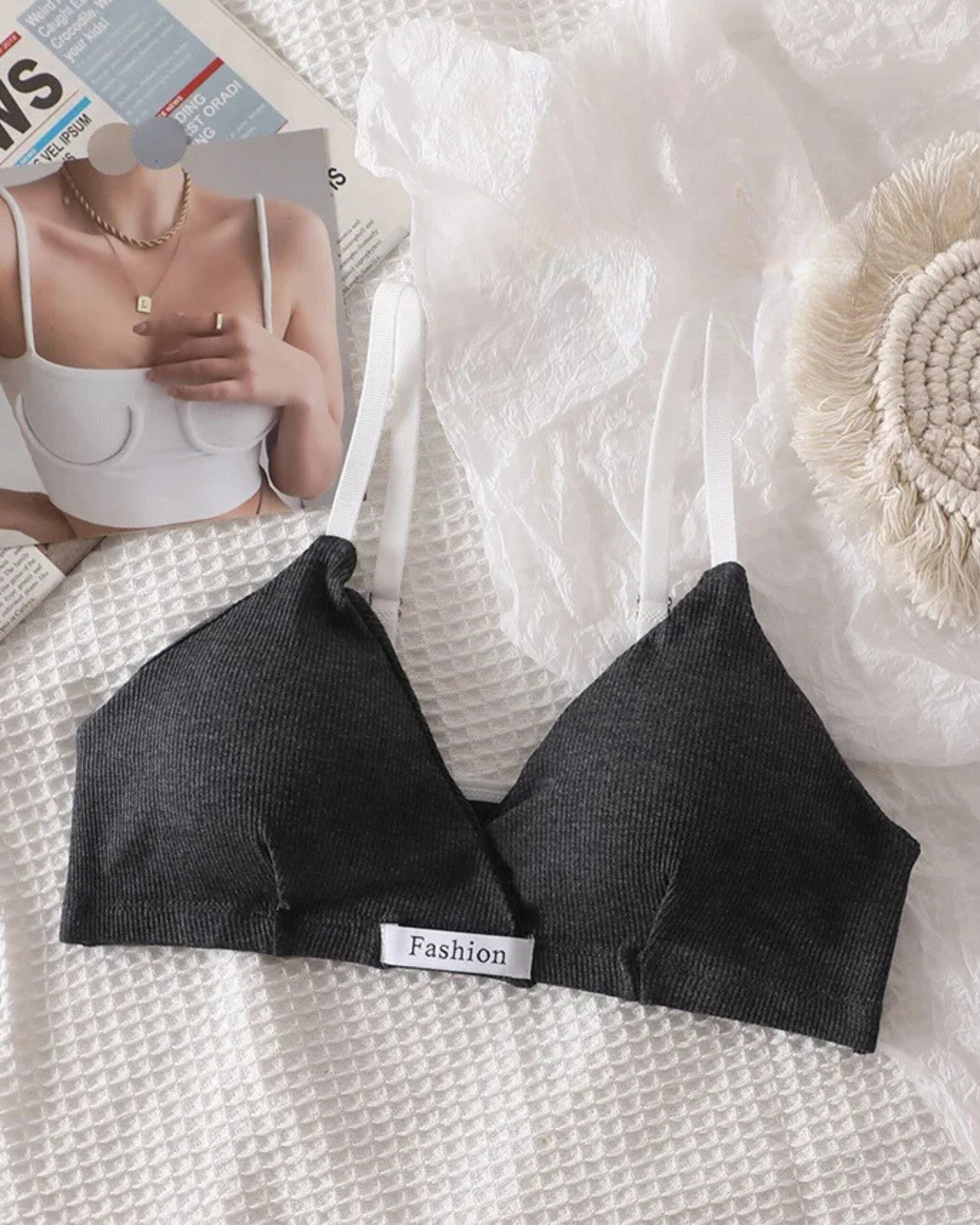 Comfortable ribbed lingerie set