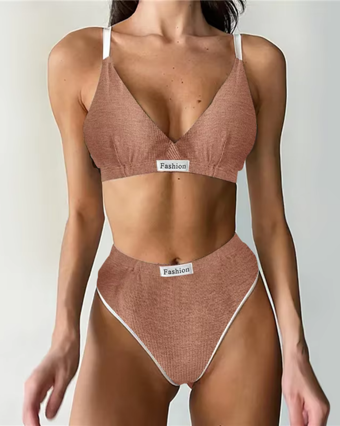 Comfortable ribbed lingerie set