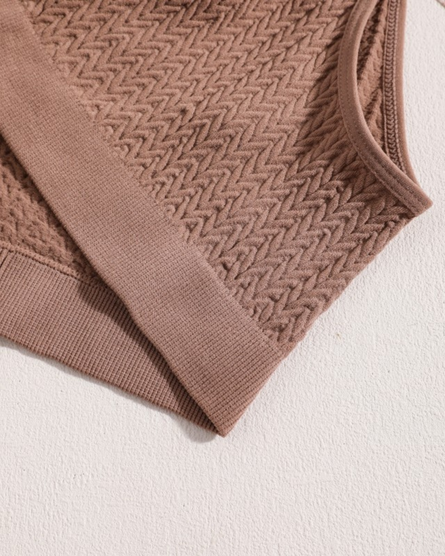 Comfortable lingerie set made from textured fabric