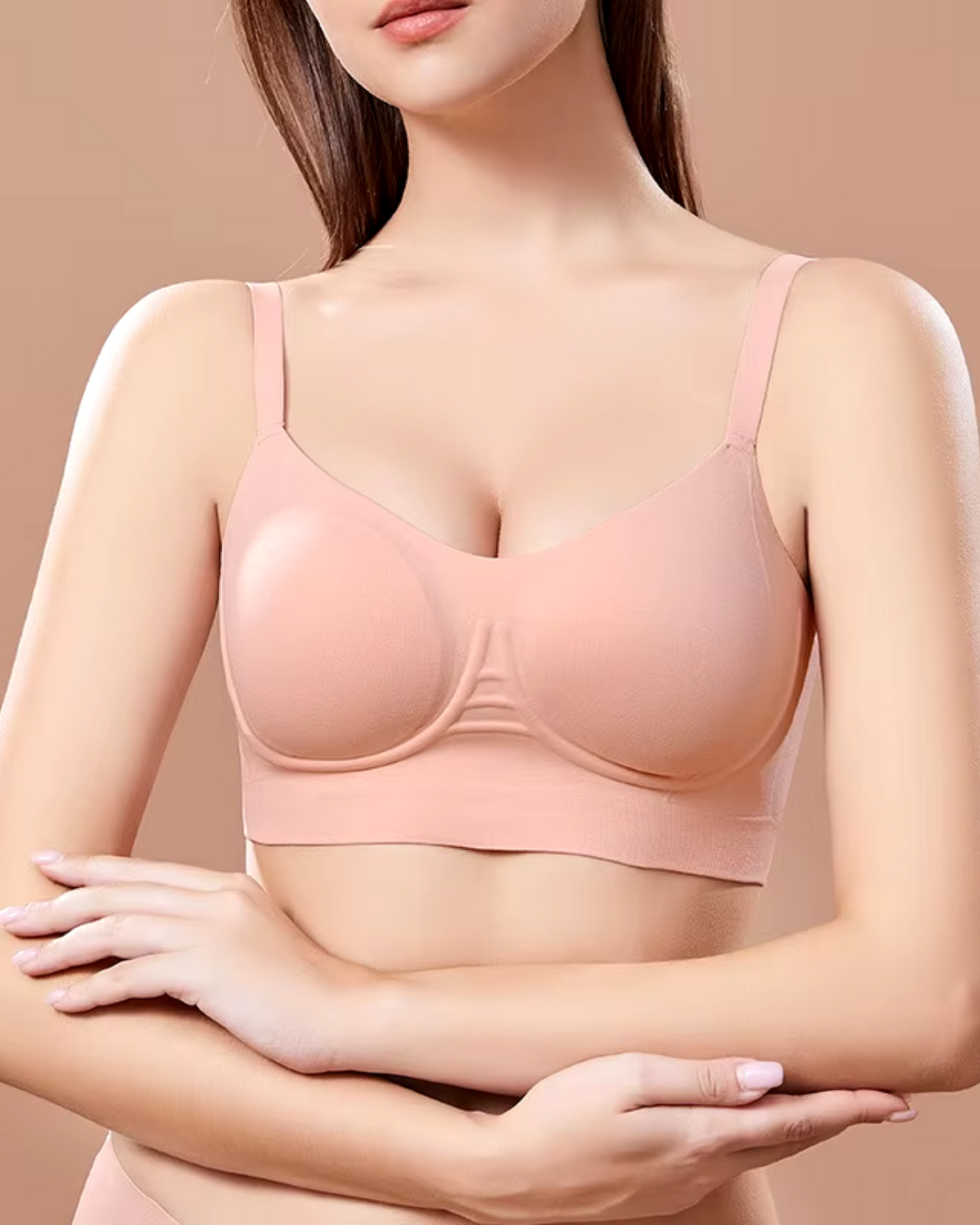 Comfortable seamless balconette bra