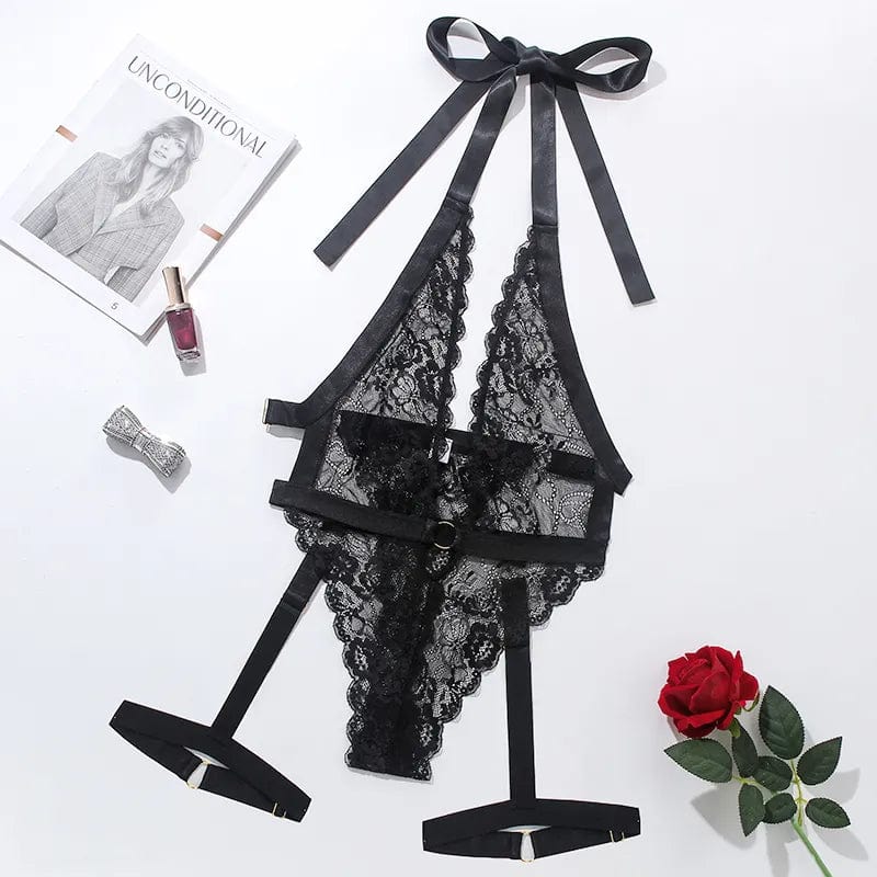 Body with a suspender belt