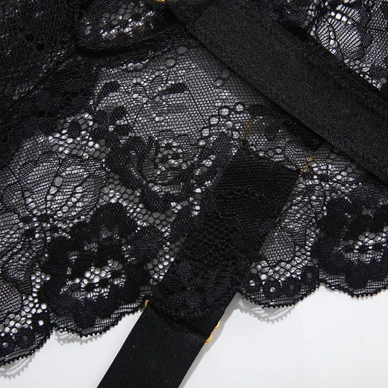 Body with a suspender belt