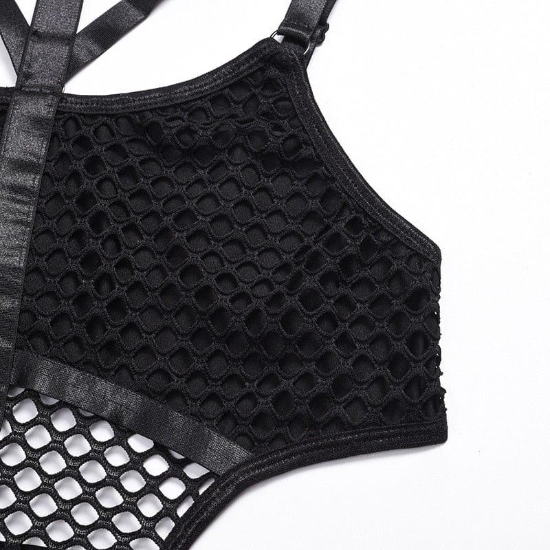 Body with sheer eyelets