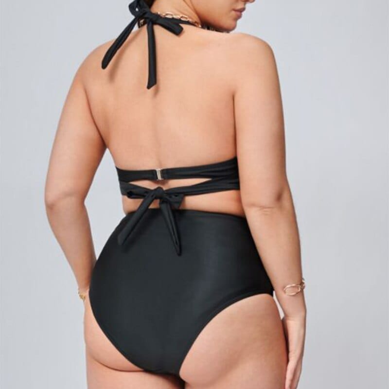 Plus size bikini with bust support