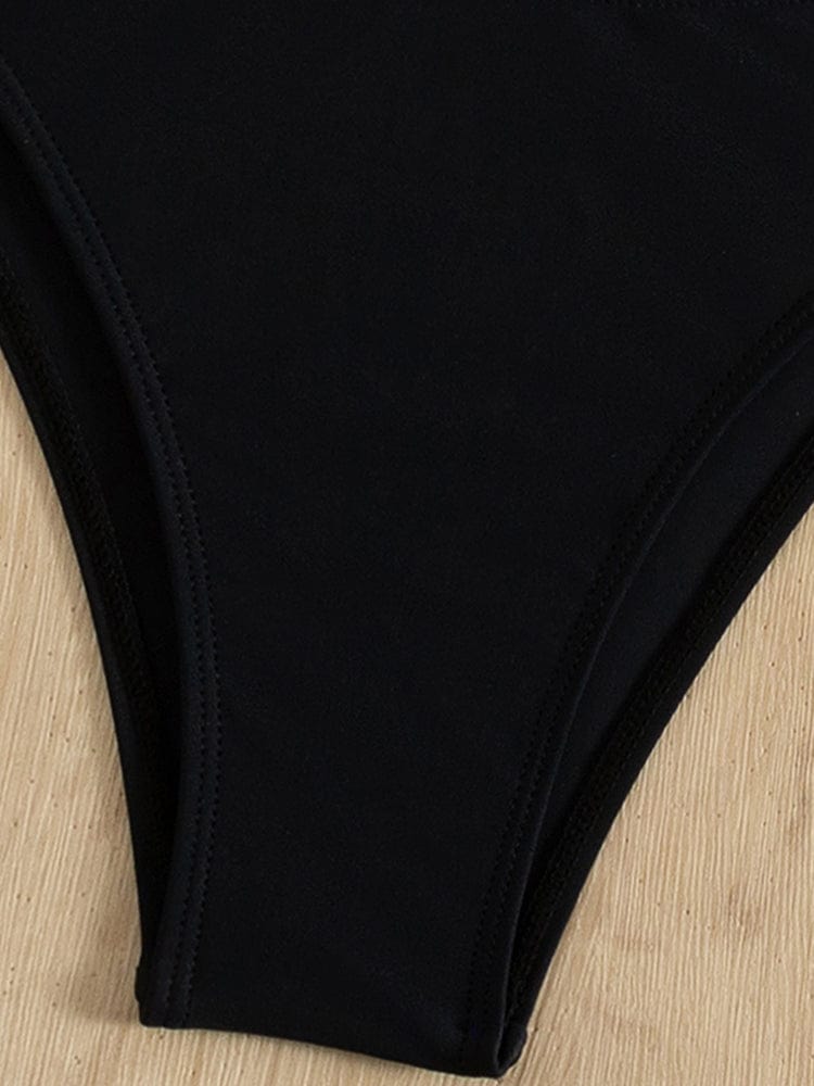 One-piece swimsuit with cut-outs