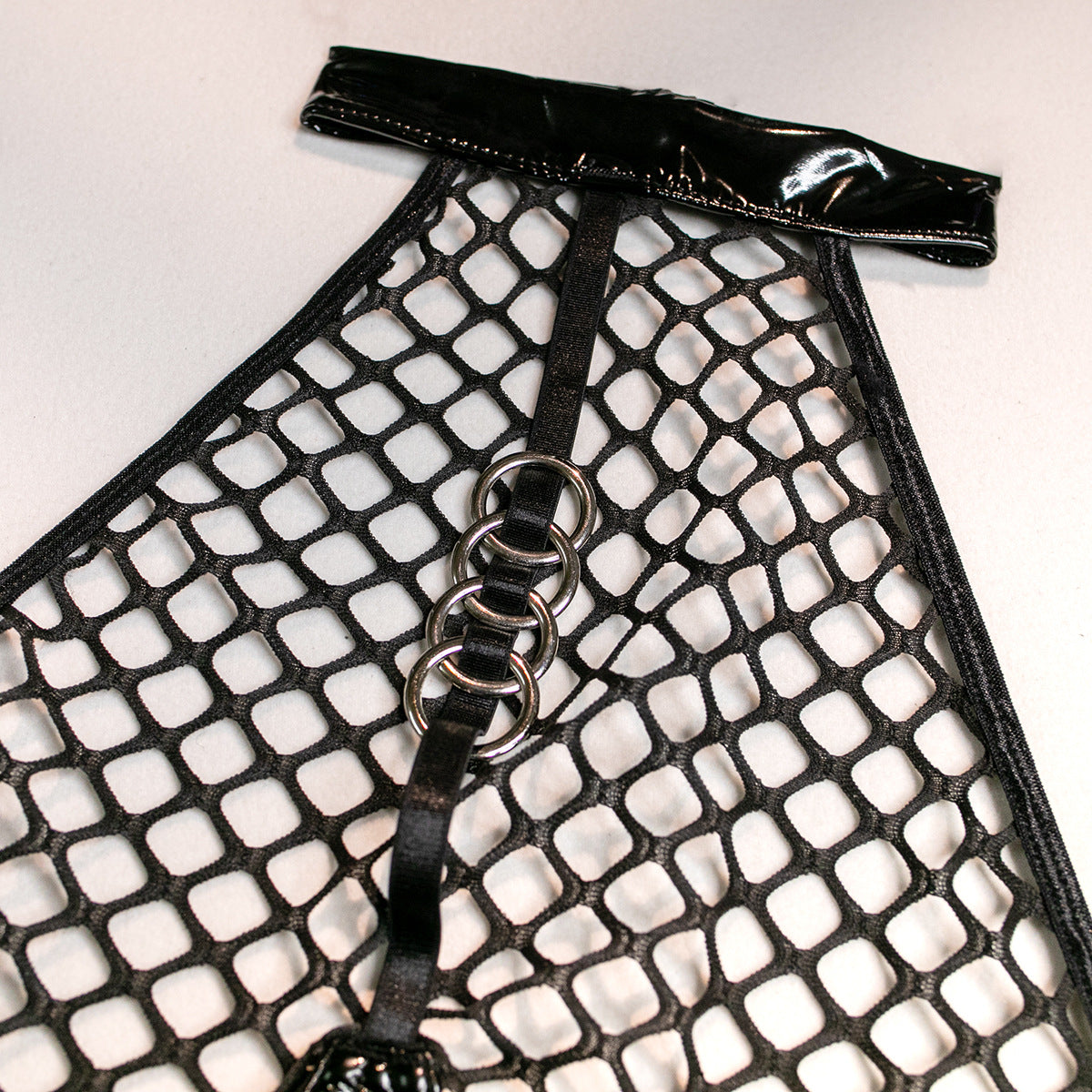 Latex body with a suspender belt