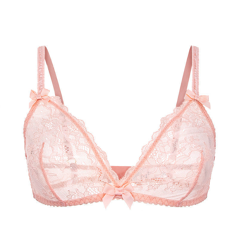 Lace bra with adjustable straps