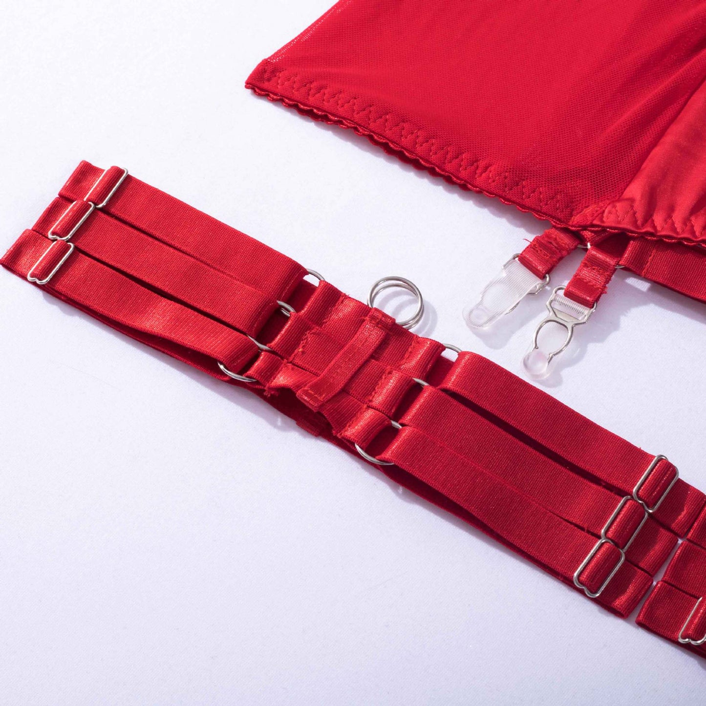 Lingerie set with a choker and a skirt
