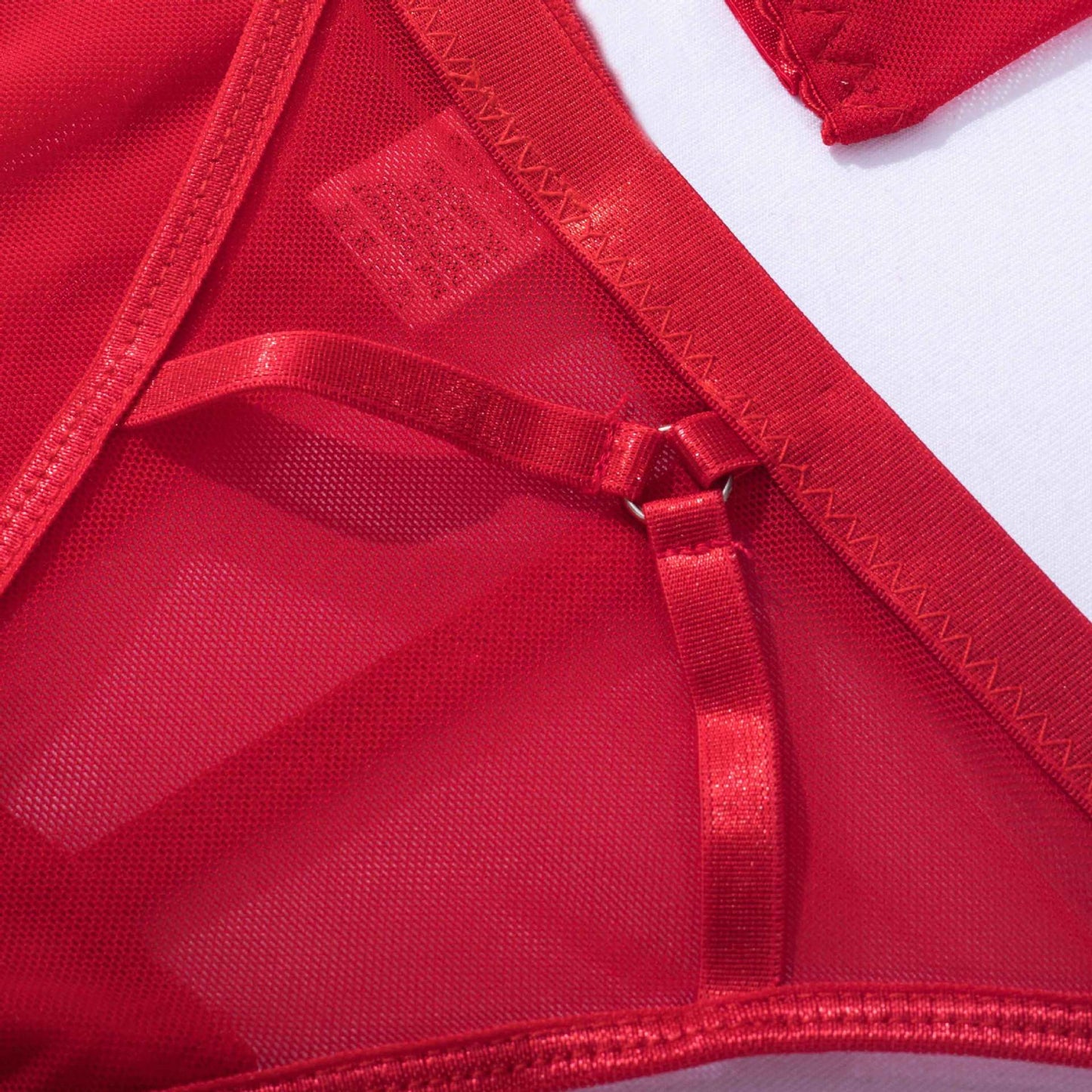 Lingerie set with a choker and a skirt