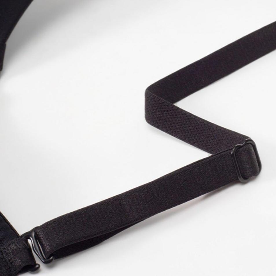 Push-up bra with an open back