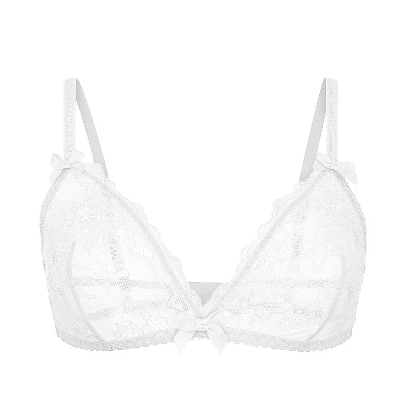 Lace bra with adjustable straps