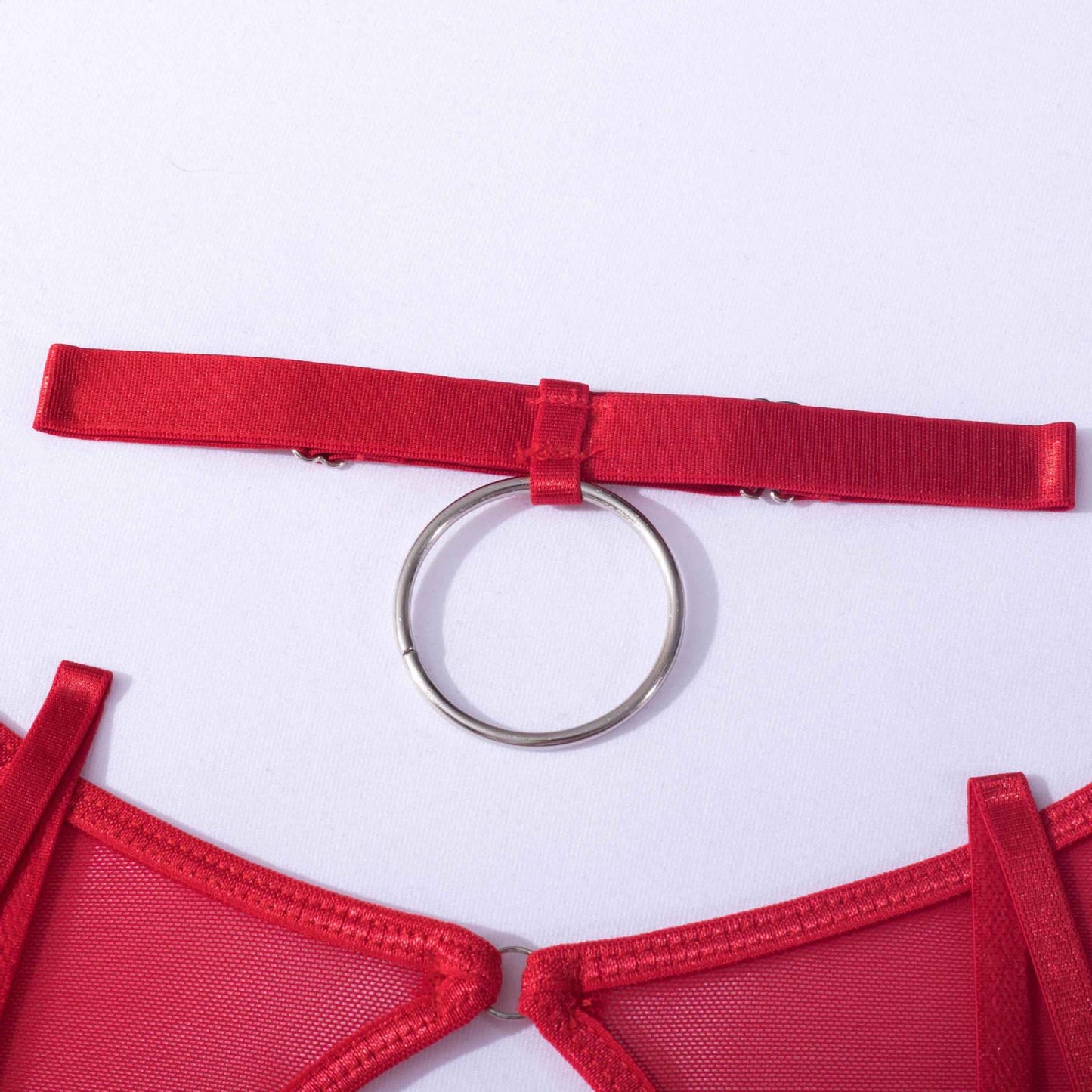 Lingerie set with a choker and a skirt