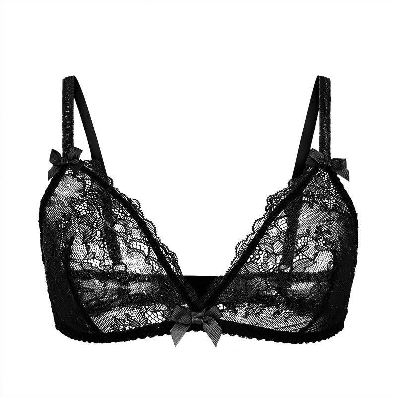 Lace bra with adjustable straps