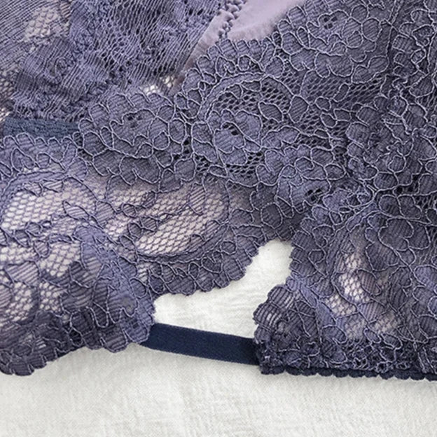 Lacy insert thong panties
