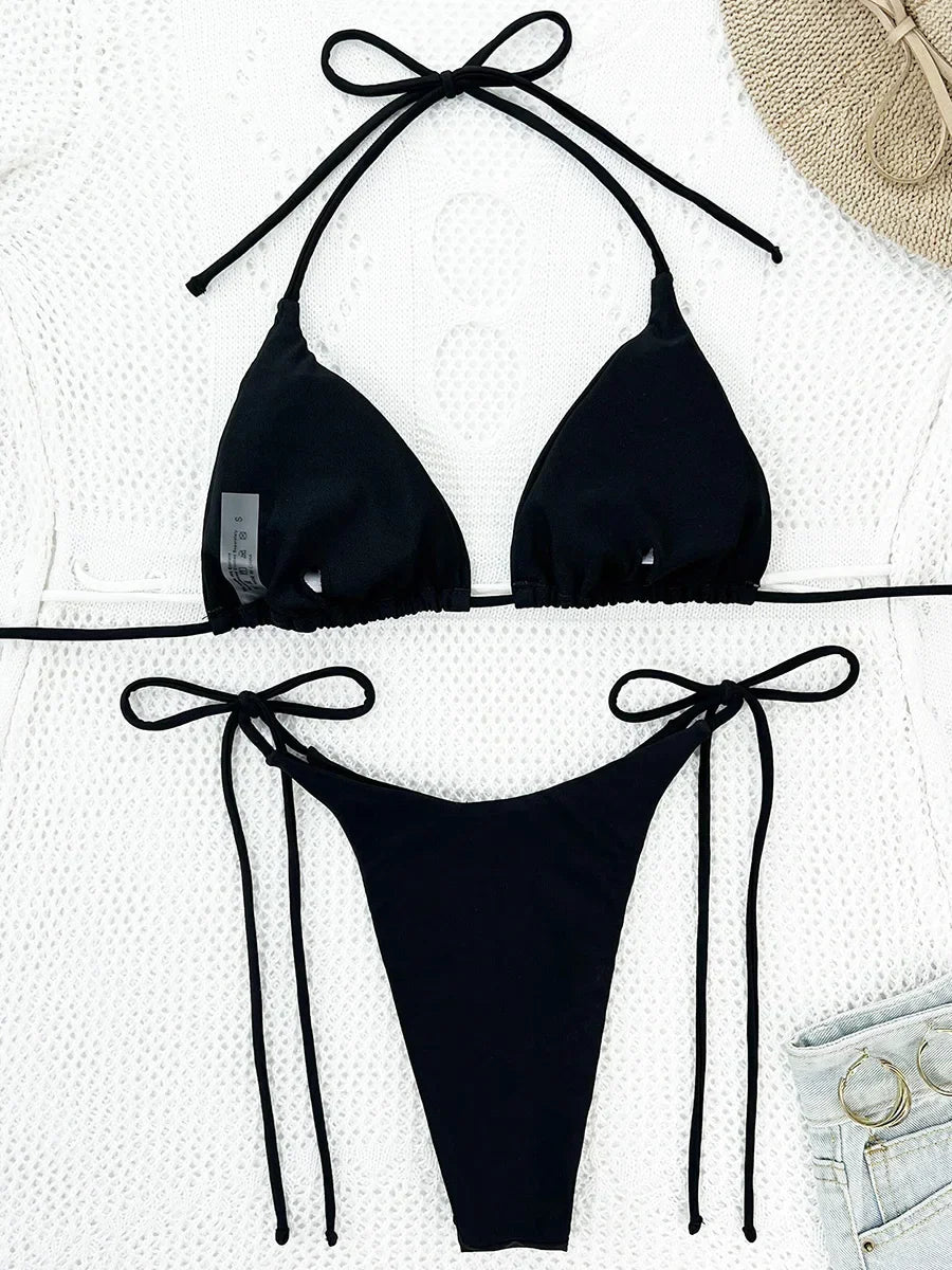 Bikini with rhinestones