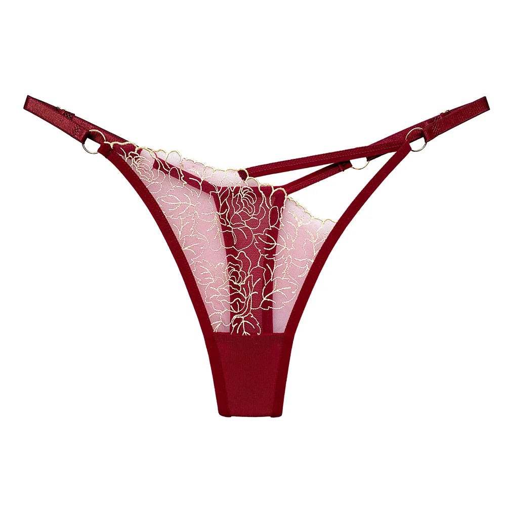 Mesh thong panties
