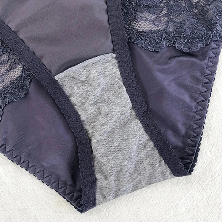 Lacy insert thong panties
