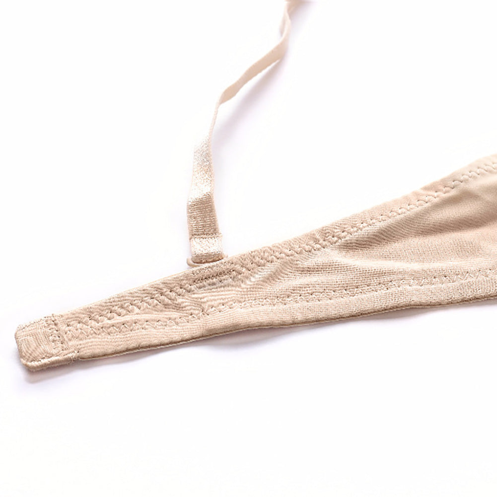 Push-up bra with a deep plunge neckline