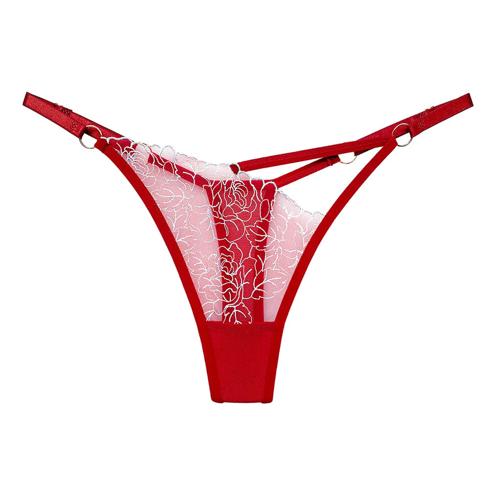 Mesh thong panties