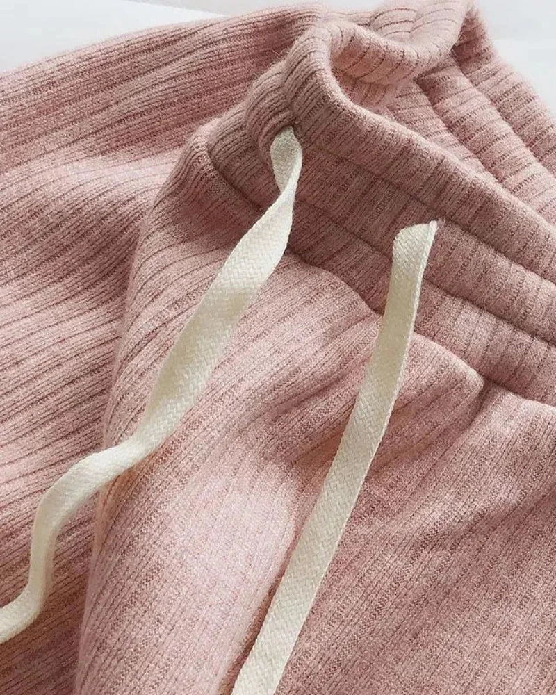 Comfortable Warm Joggers with Wide Legs
