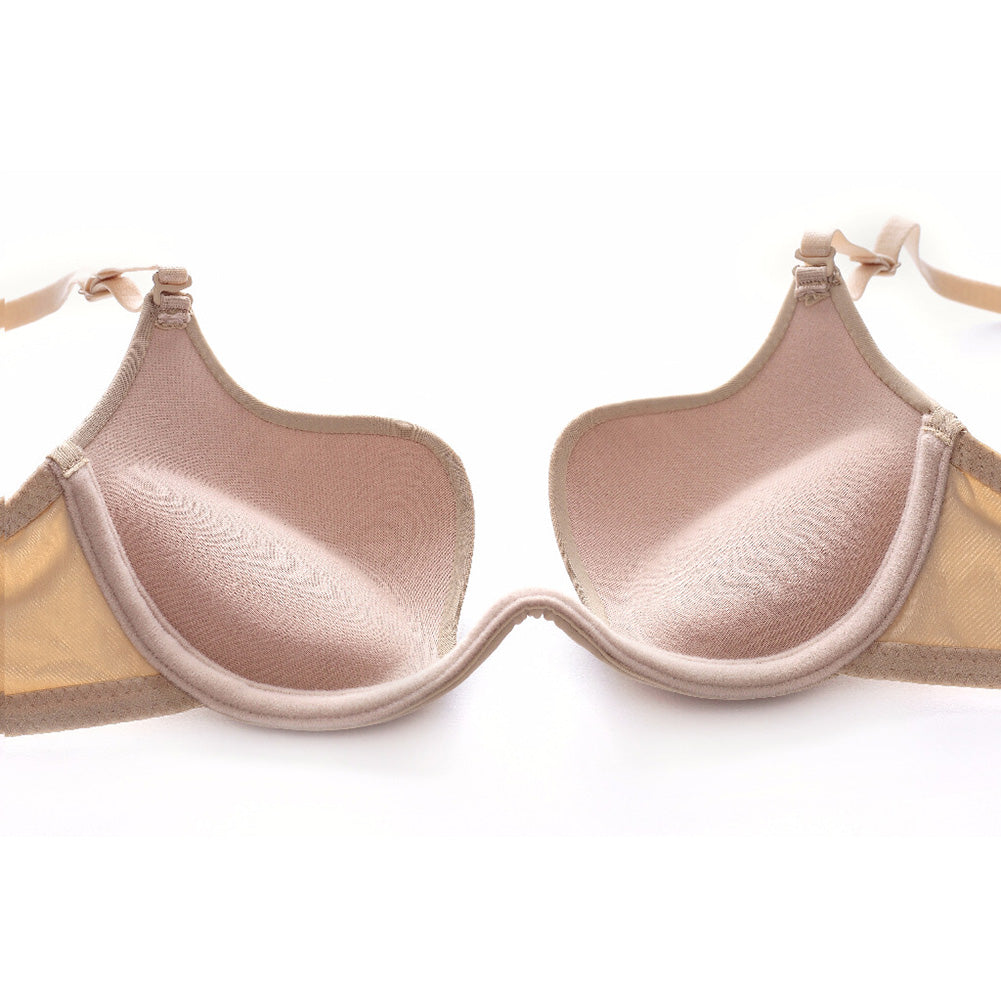 Push-up bra with a deep plunge neckline