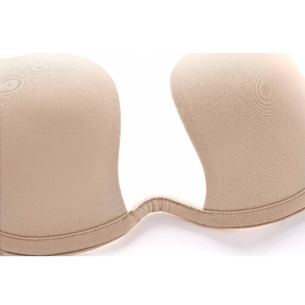Push-up bra with a deep plunge neckline