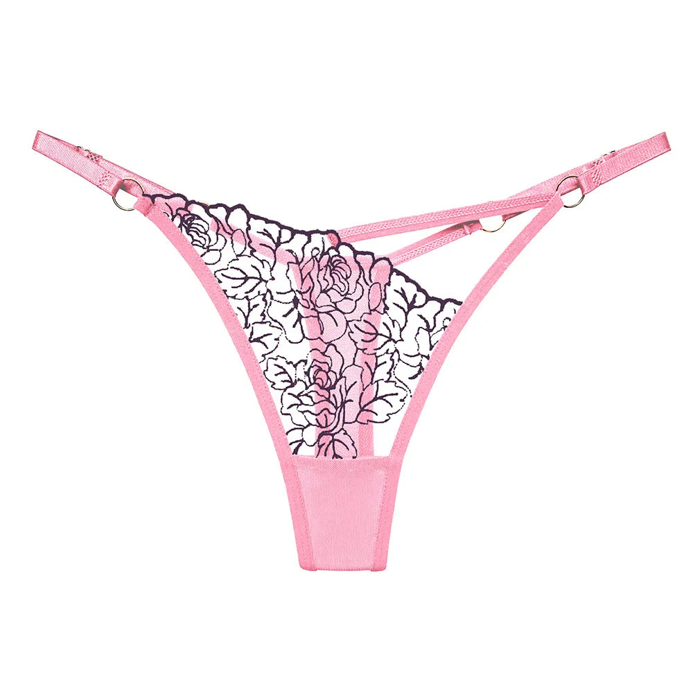 Mesh thong panties