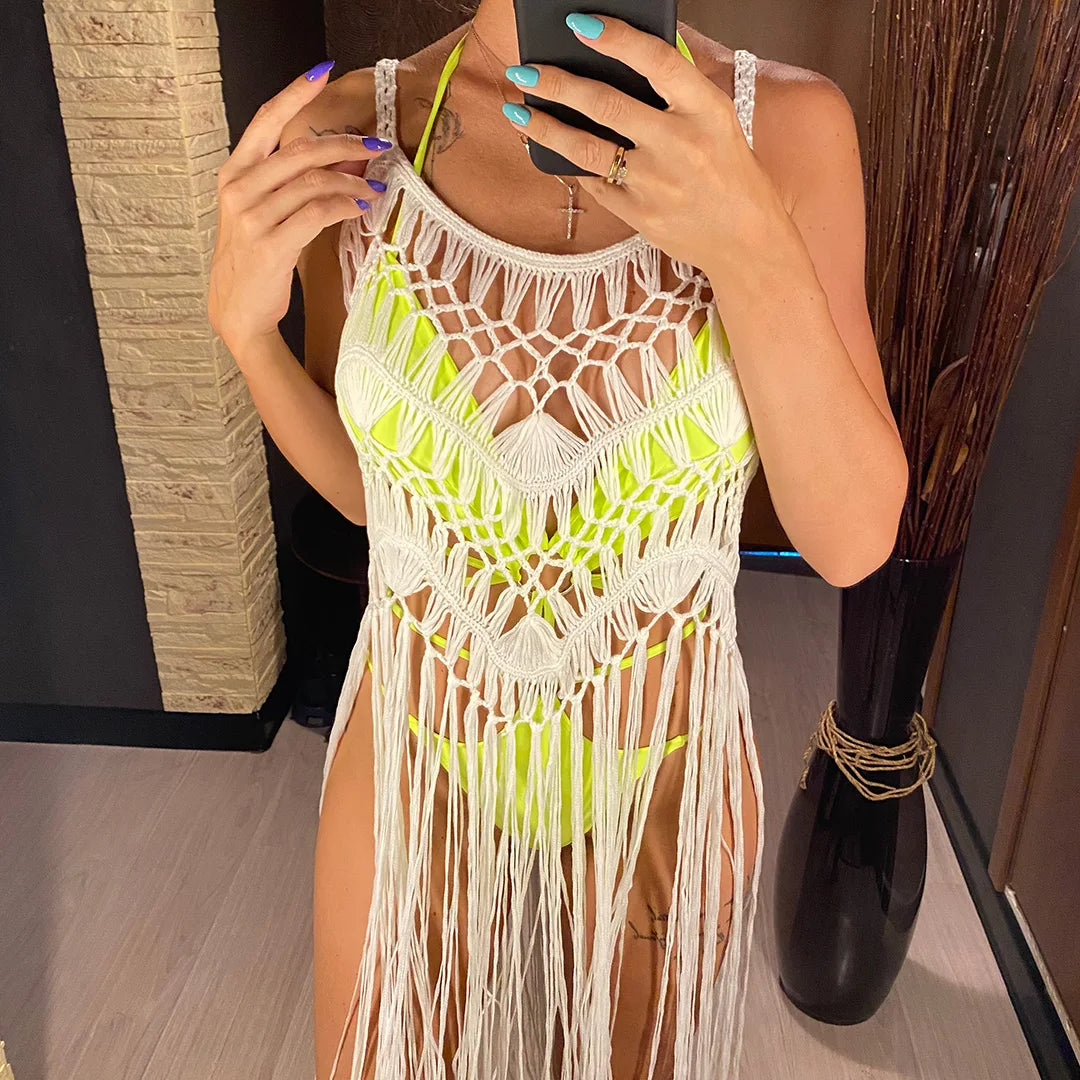 Fringed beach dress