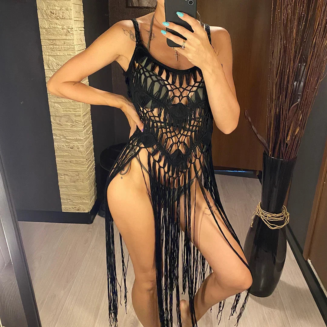 Fringed beach dress