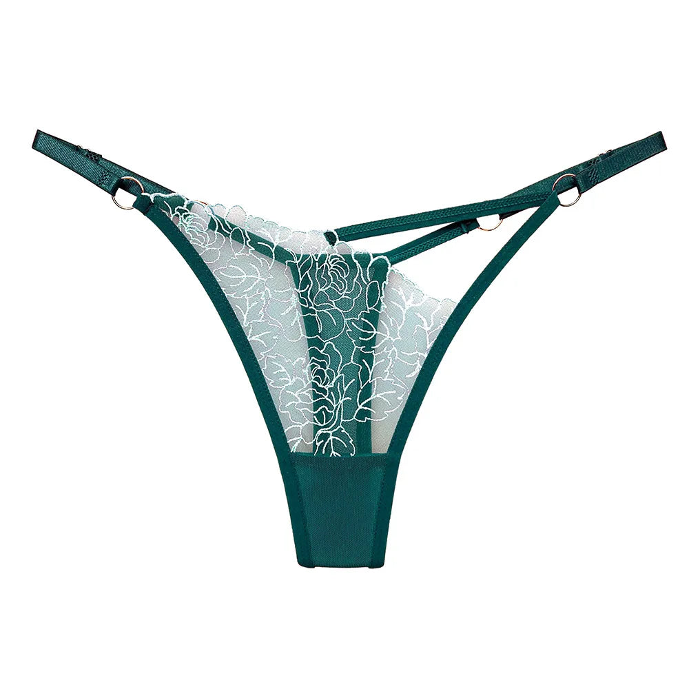 Mesh thong panties
