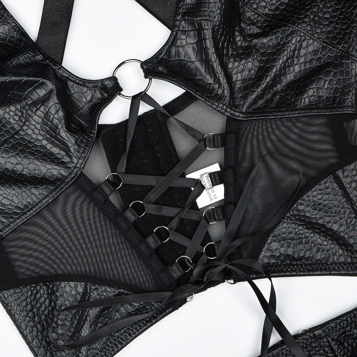 Lingerie set with a decorative skirt