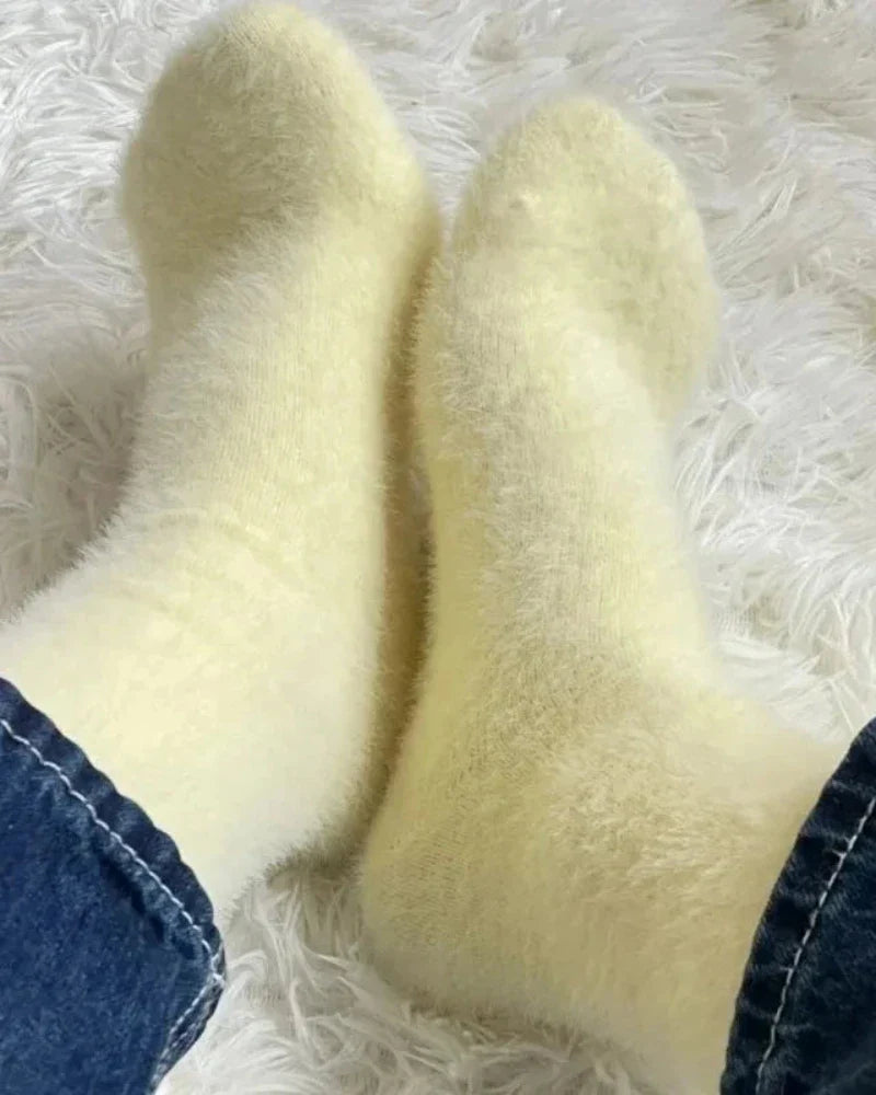 Warm fluffy long socks