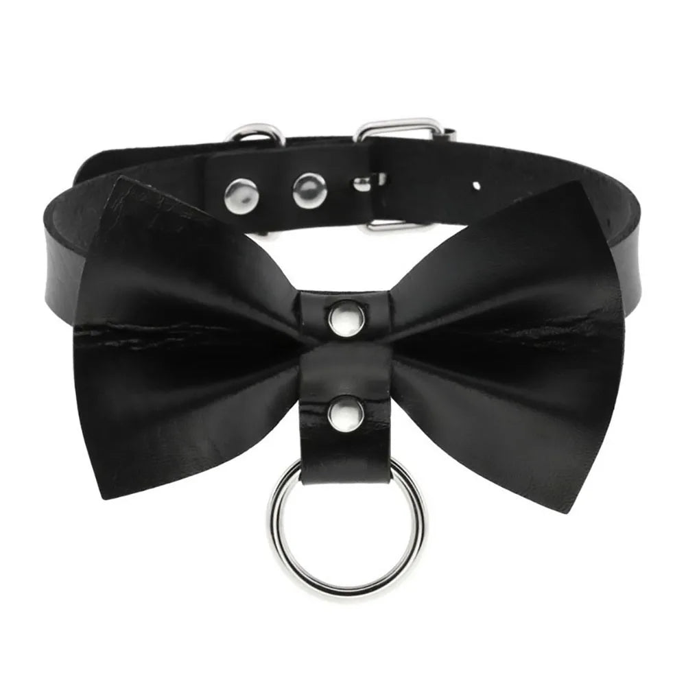 Neck choker with a decorative bow