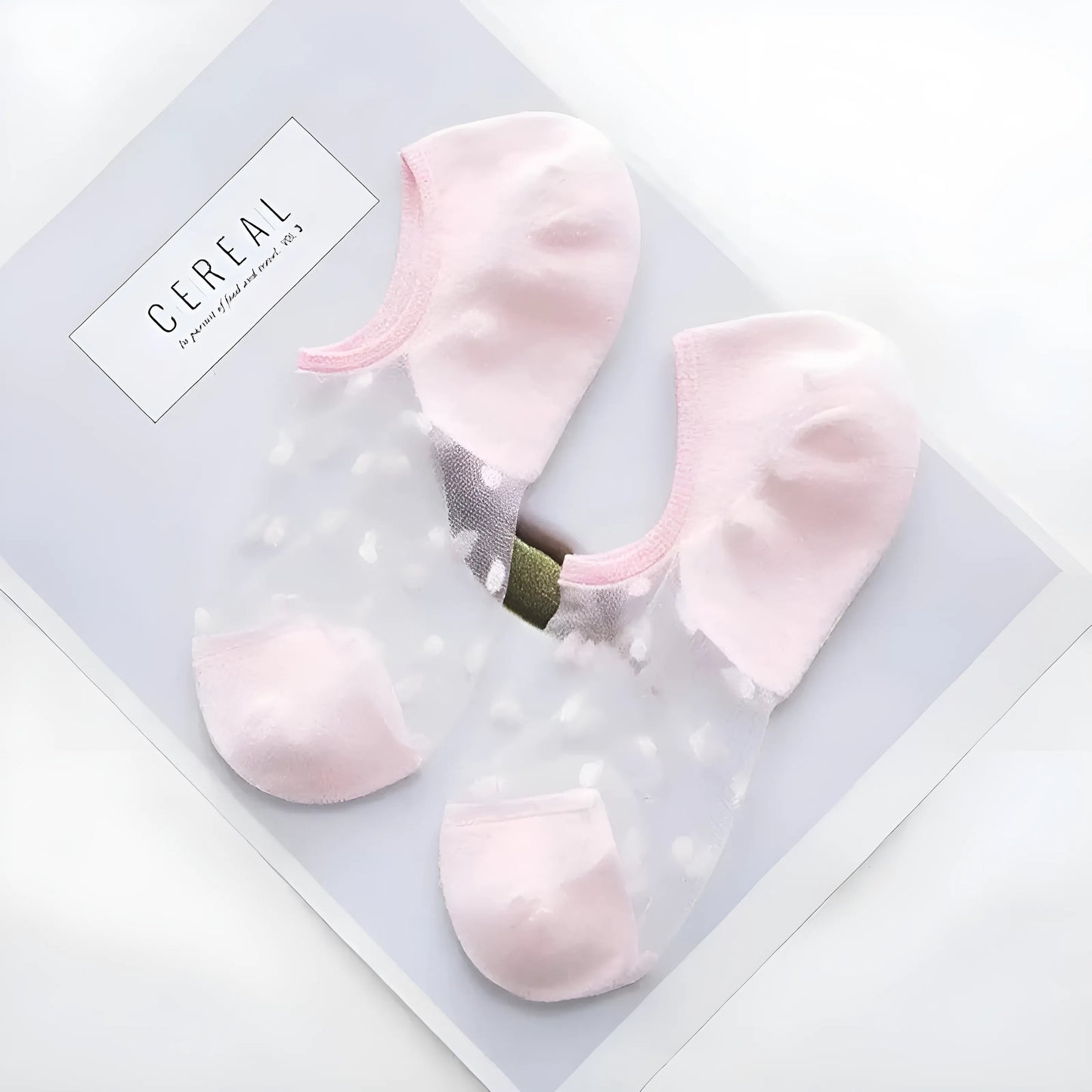 Ankle Socks with Transparent Insert