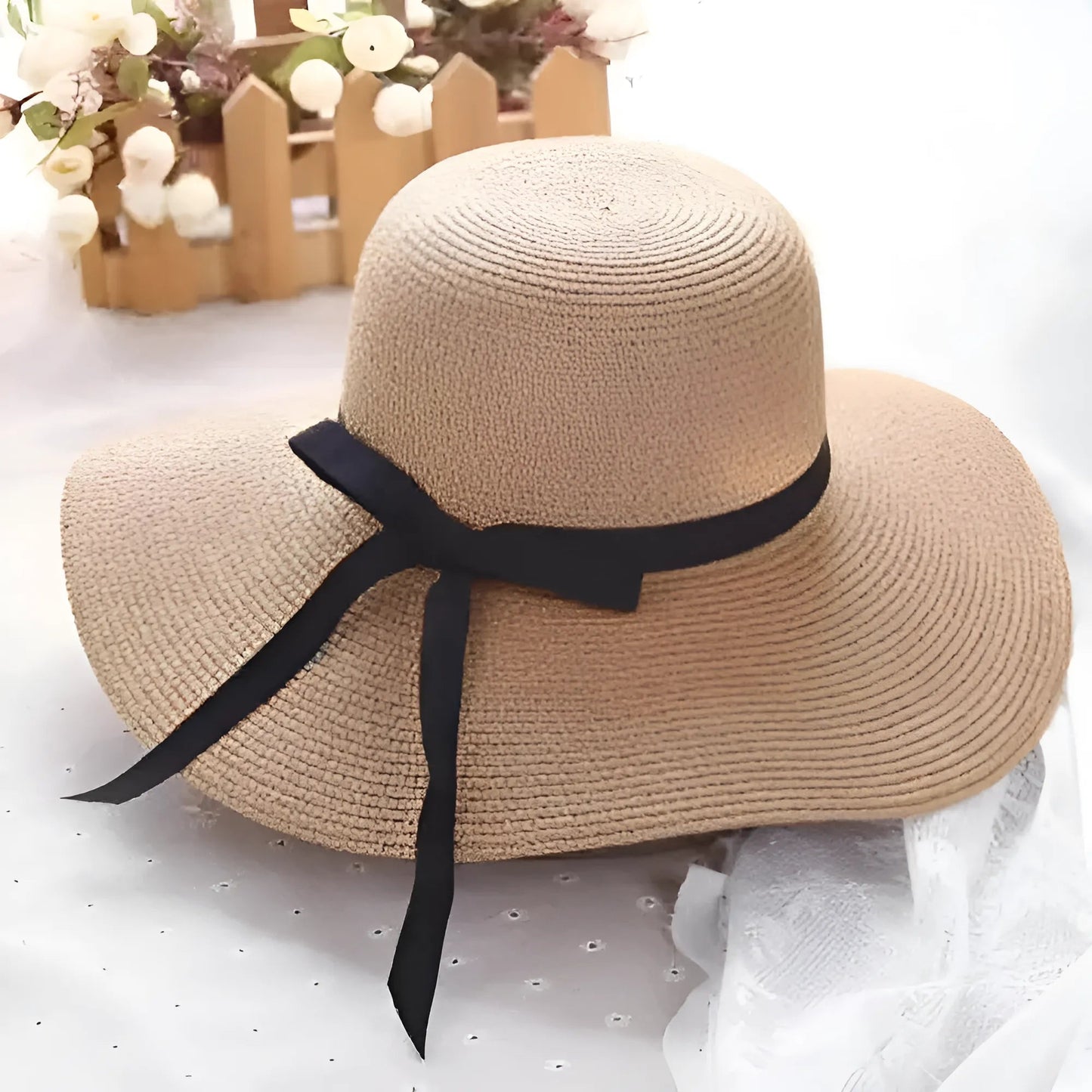 Beach Hat with Bow