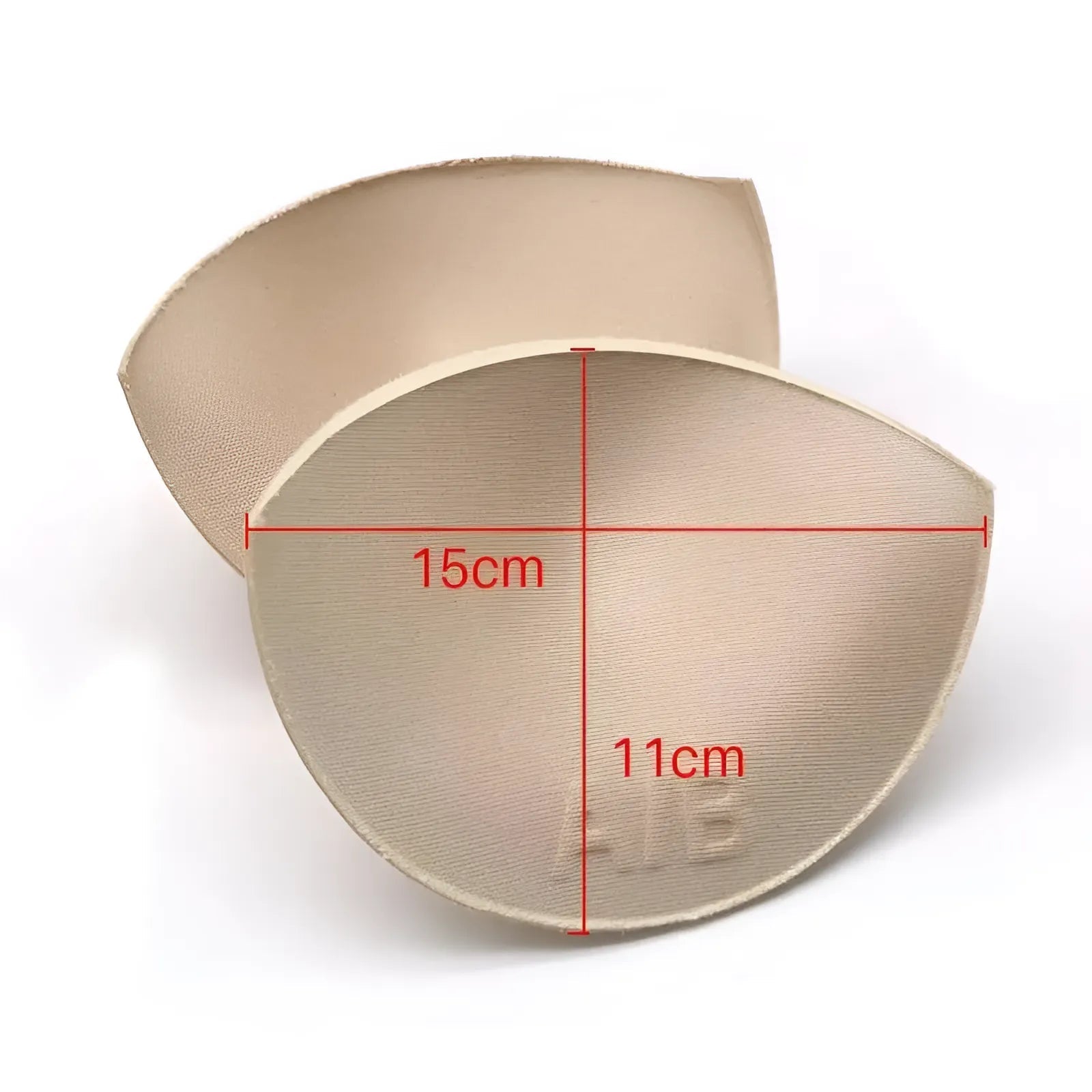 Beige Fabric Bra Inserts