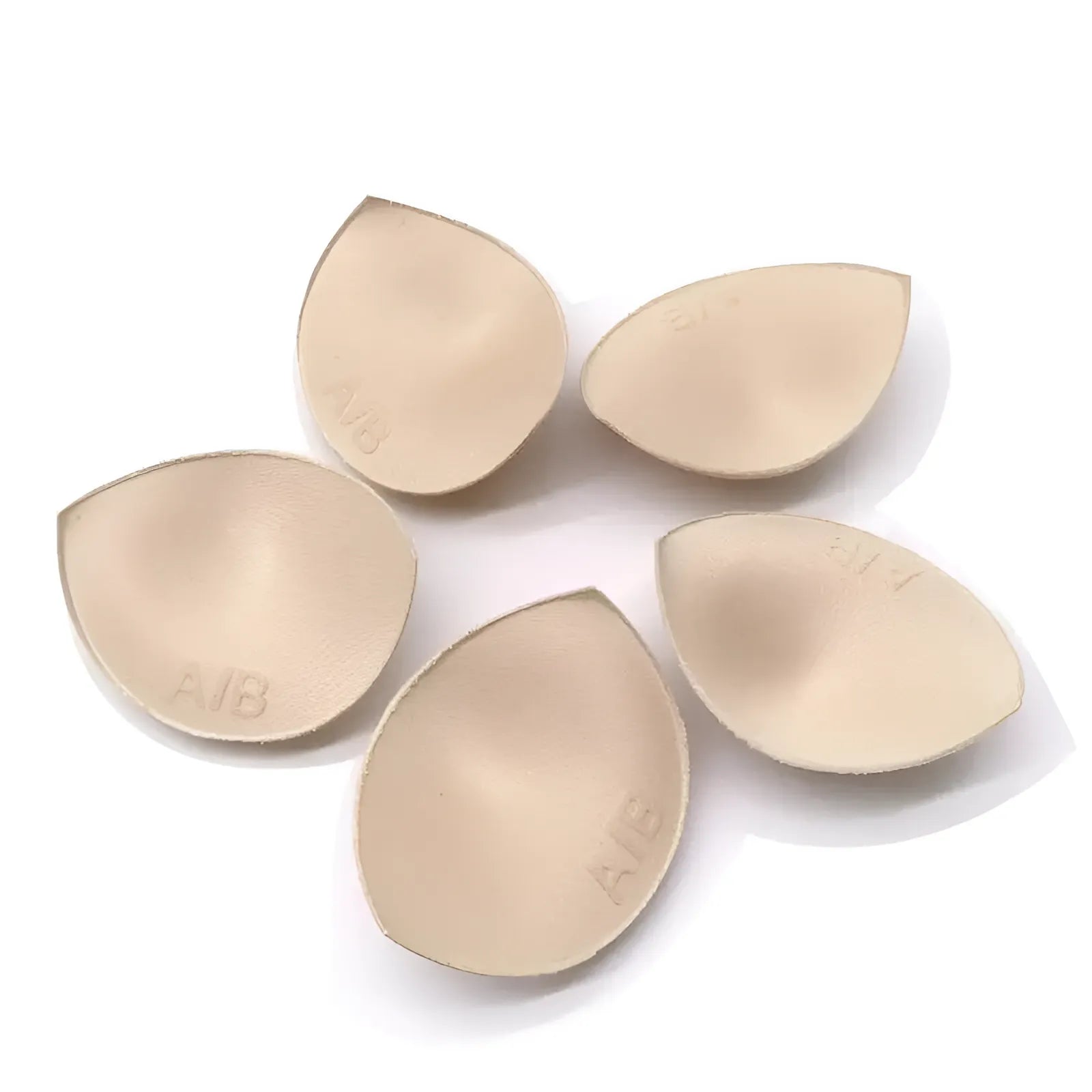 Beige Fabric Bra Inserts