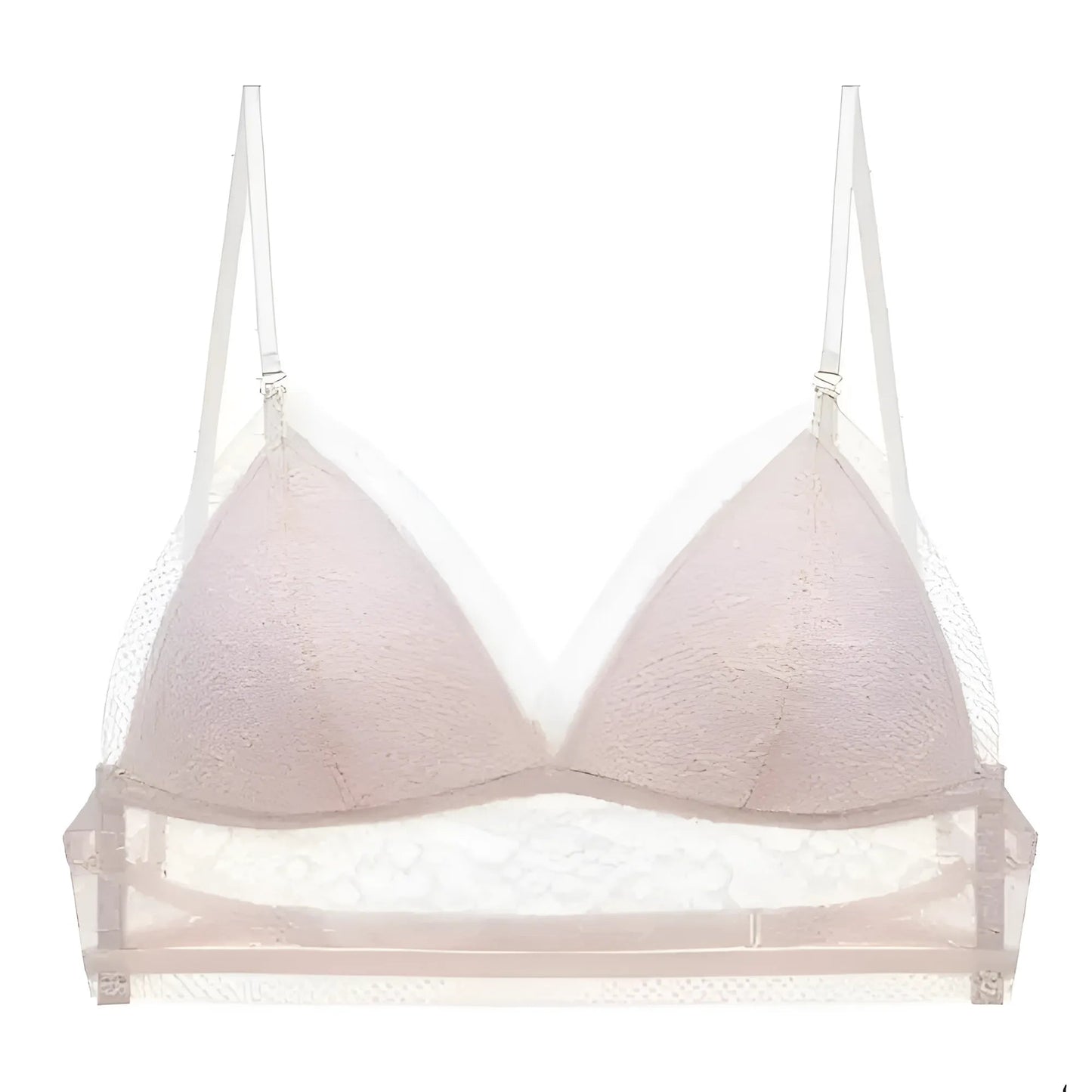Beige Low-Back Bralette