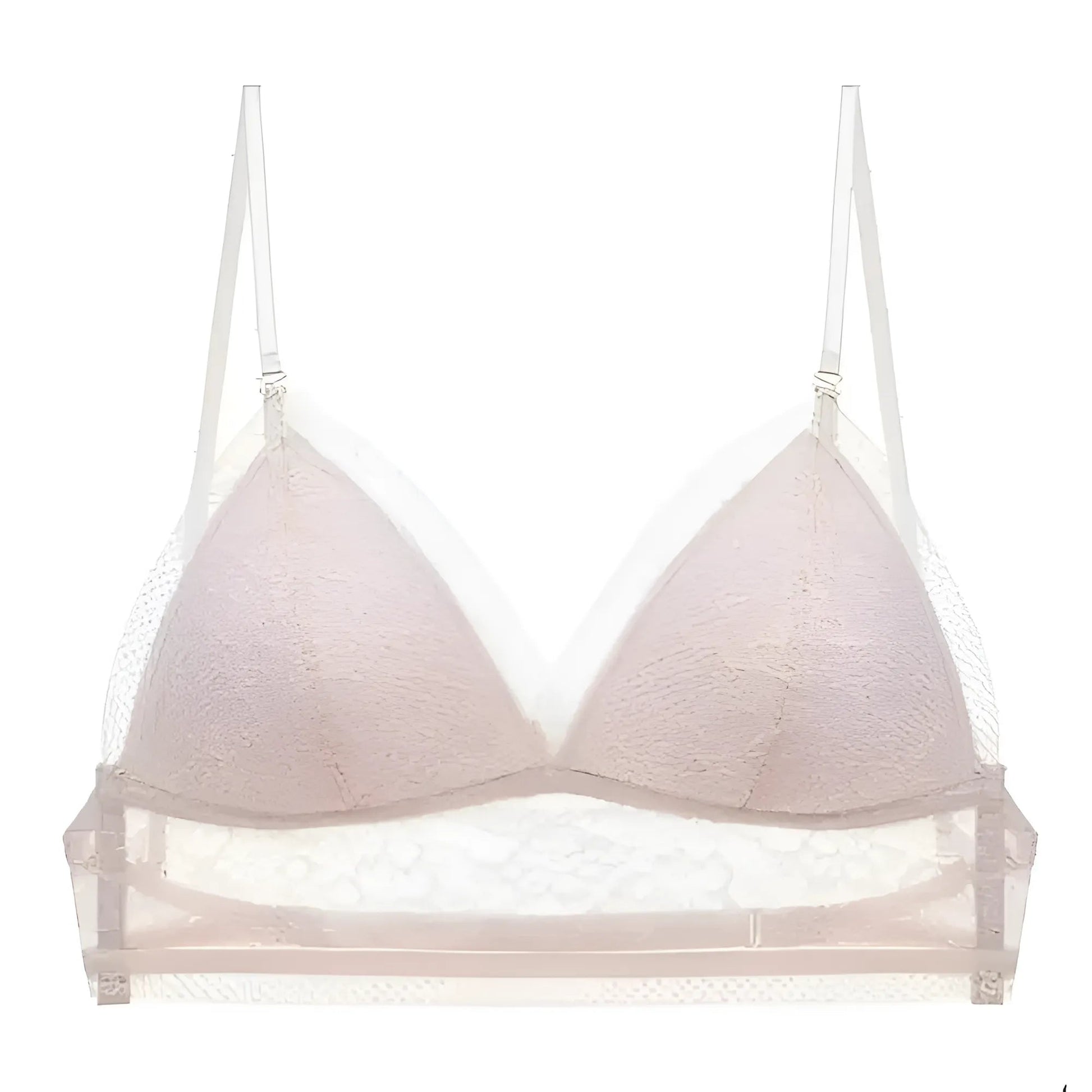 Beige Low-Back Bralette