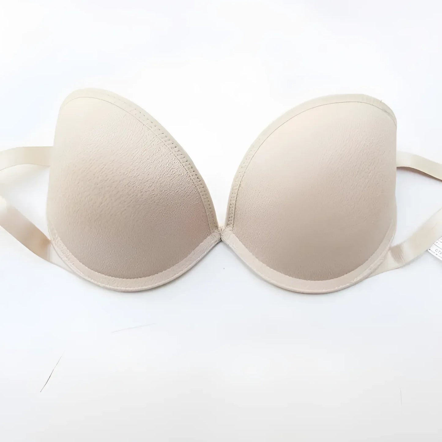 Beige Push-Up Bra with Removable Straps