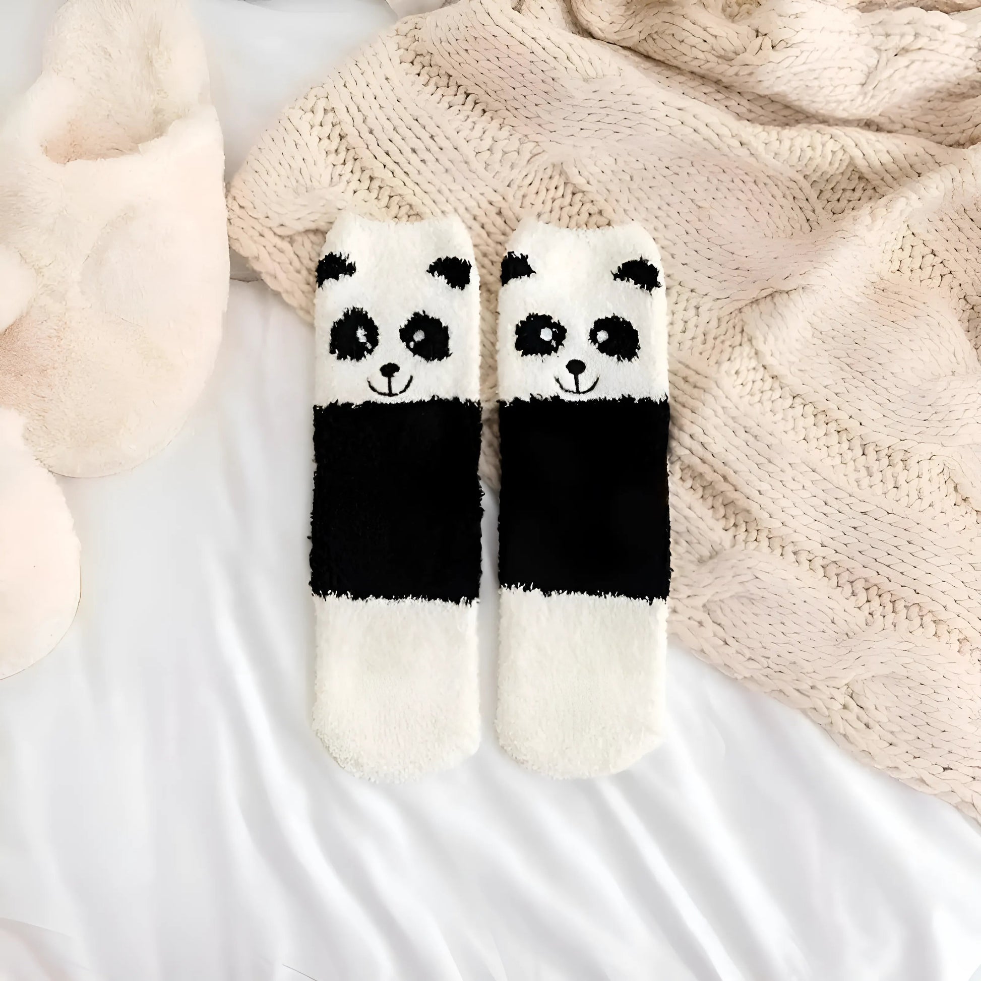 Black Animal-Themed Funky Socks