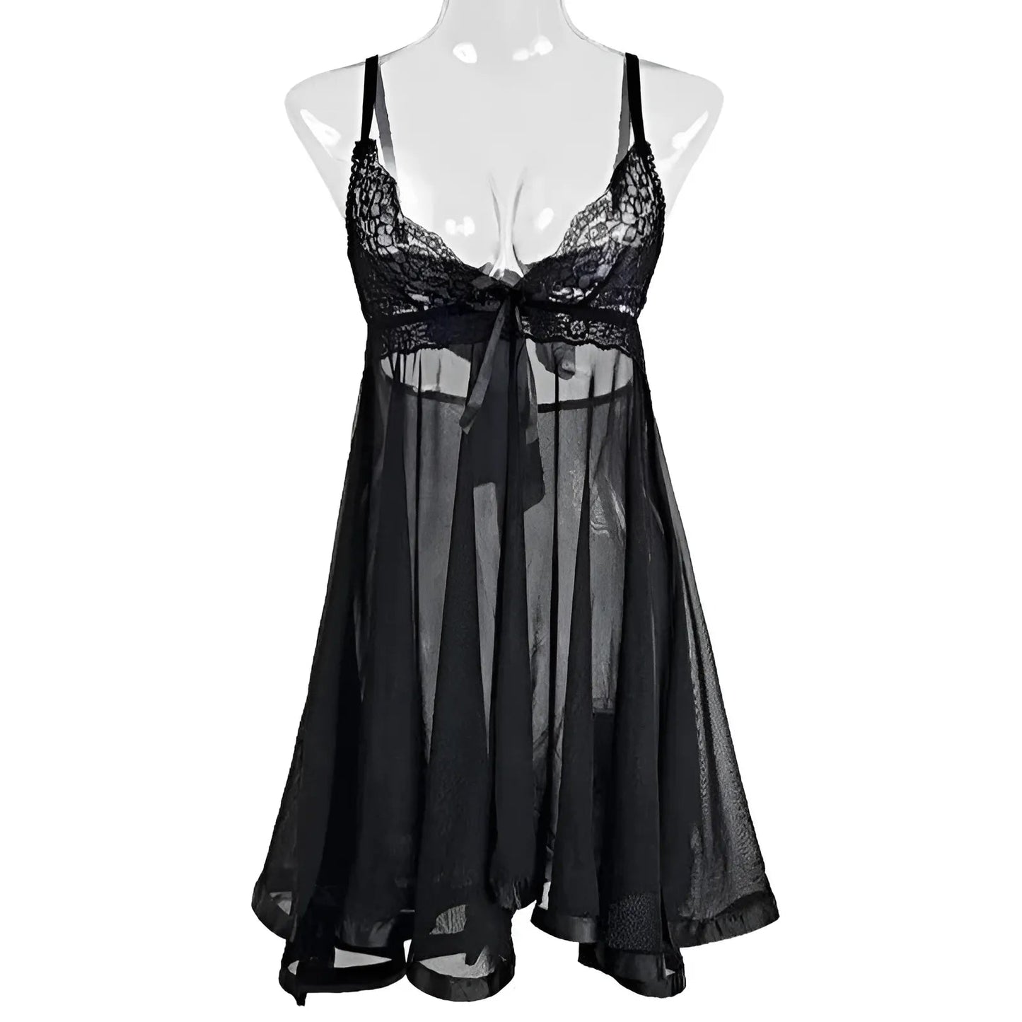 Black Lace Nightdress