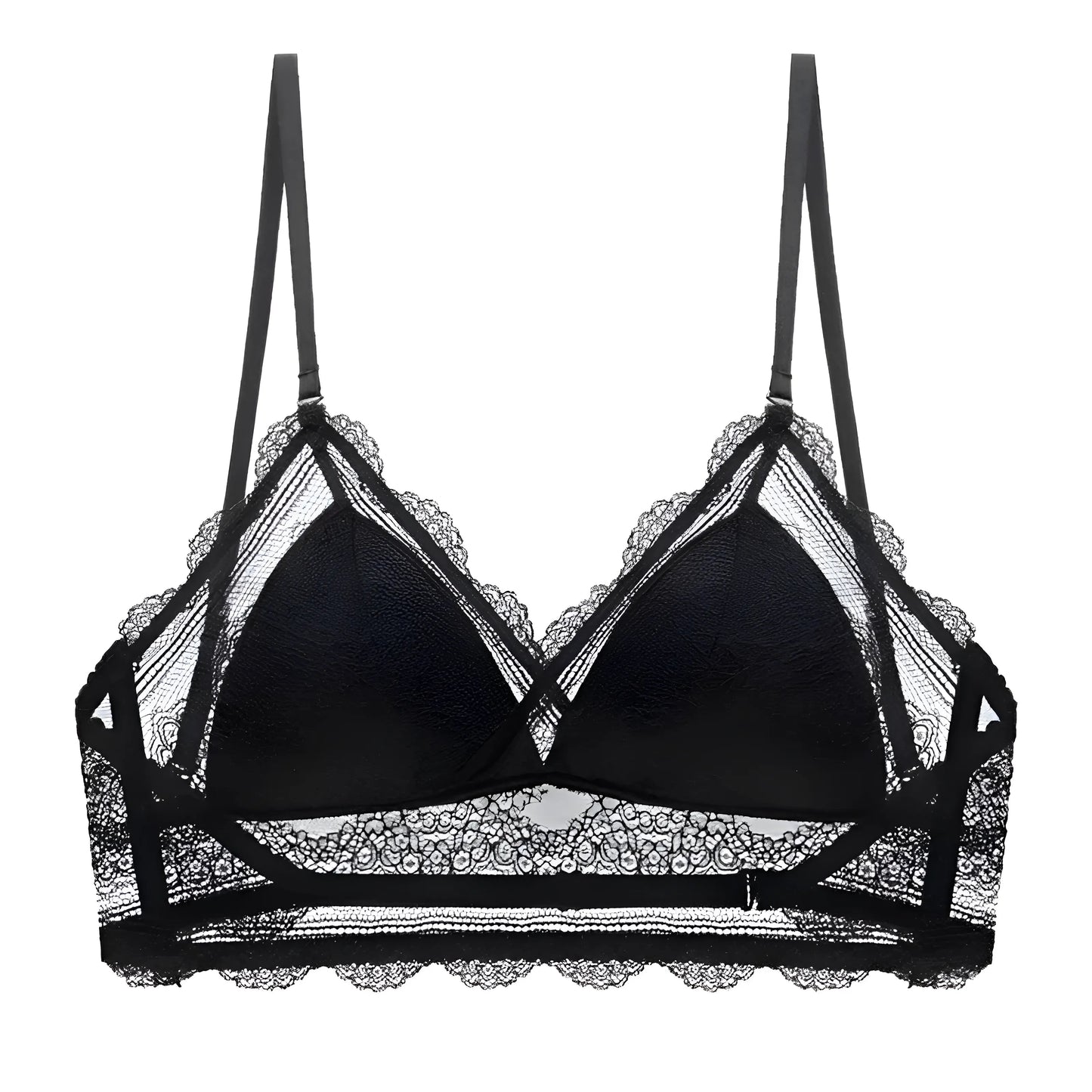 Black Low-Back Bralette