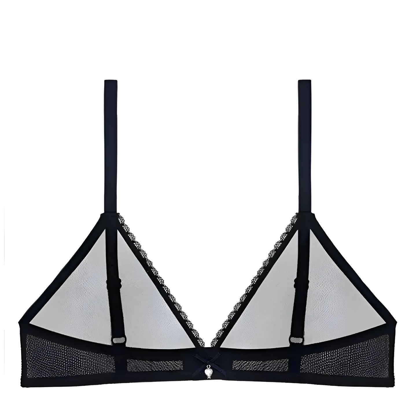Black Transparent Bralette Bra